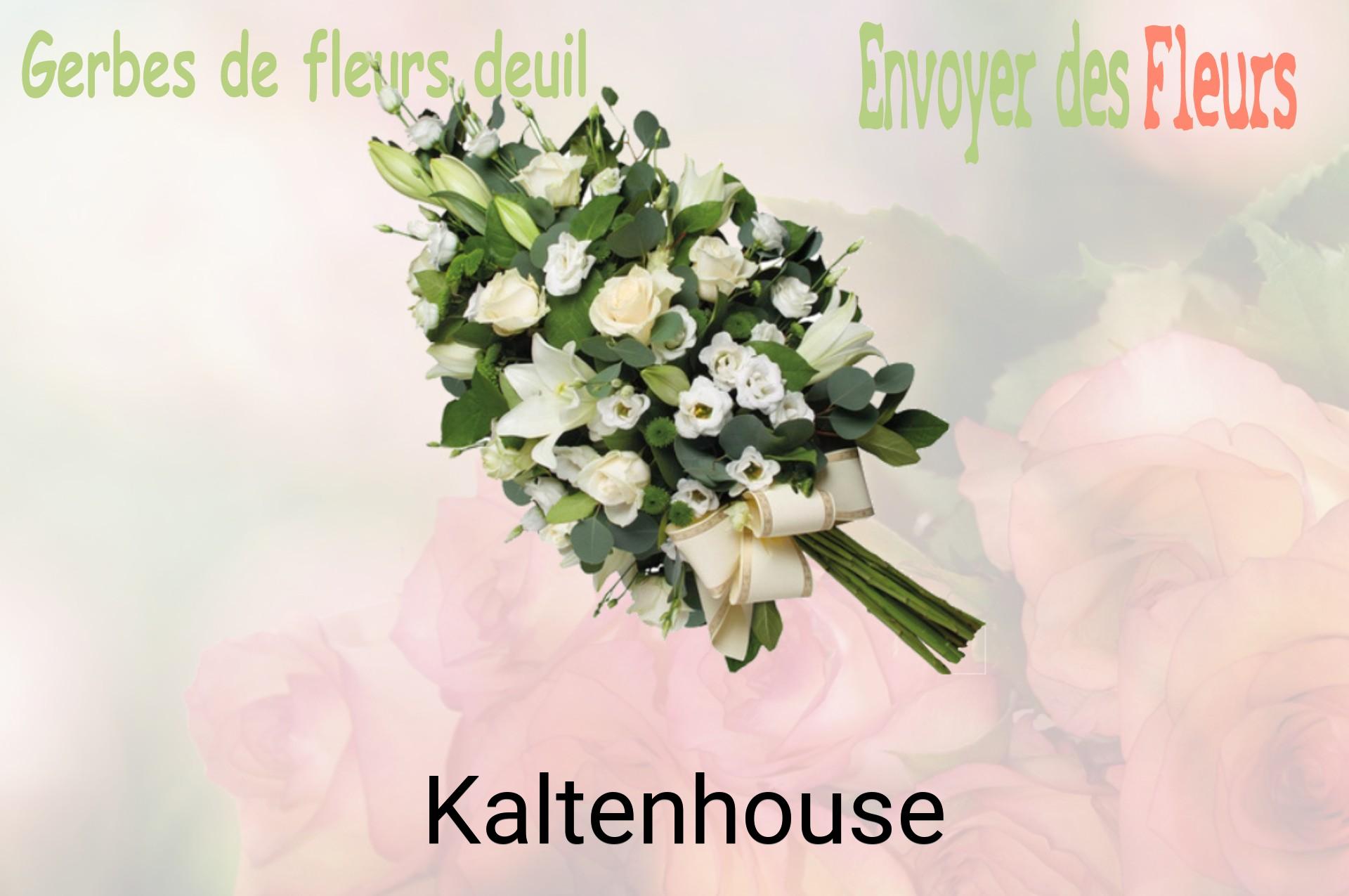 Gerbe de fleurs de deuil livrée à Kaltenhouse